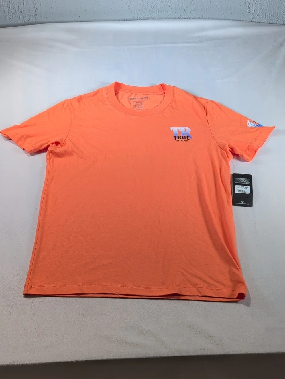 True Religion Gradient TR Tee in Papaya Orange Size Medium *Please Read